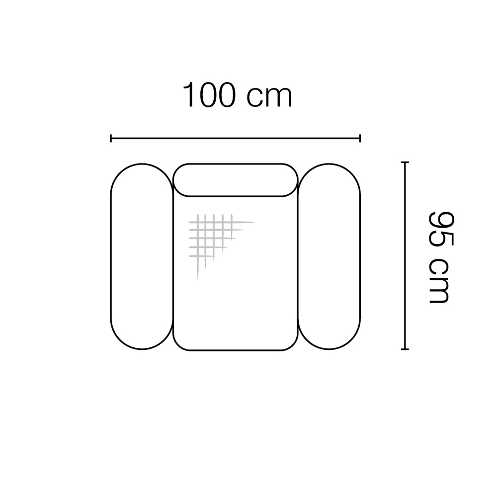 Křeslo PESCARA | 100 cm | polohovatelný záhlavník | VÝBĚR TKANIN a NOŽIČEK