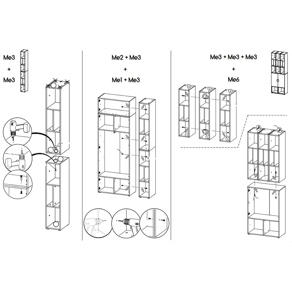 MELO | regál ME3 | 26,6 cm | artisan