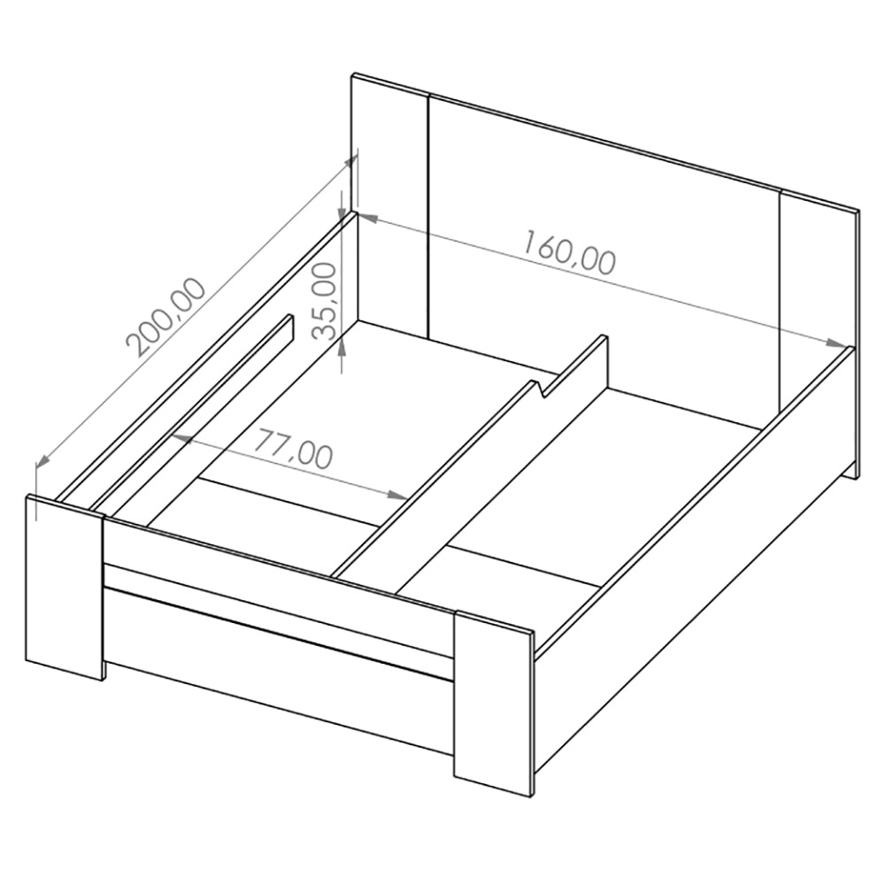 Ložnice BONO a | sestava B | 5 dílů | artisan