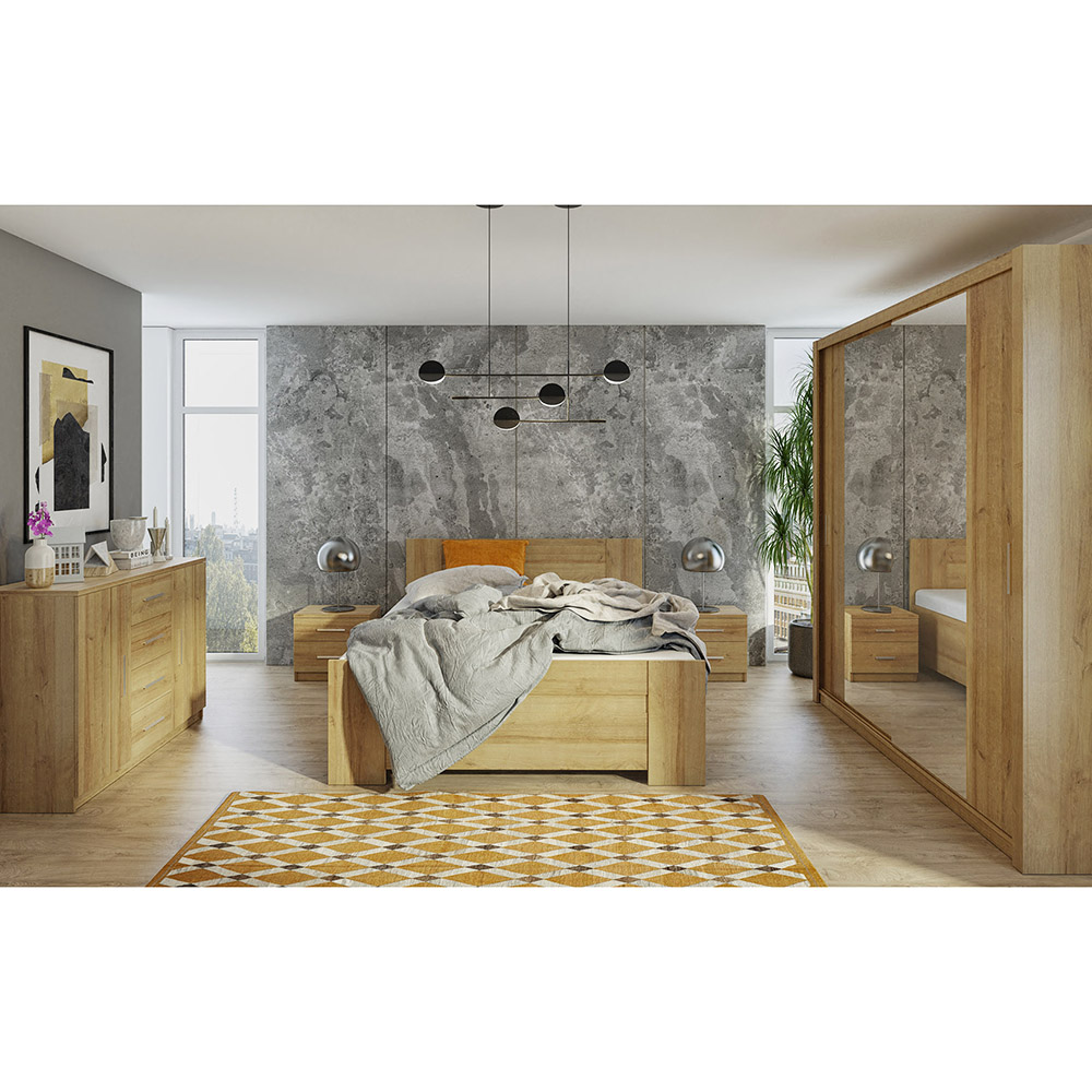 Ložnice BONO z | sestava B | 5 dílů | dub zlatý