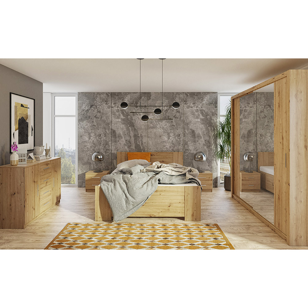 BONO a | šatní skříň | 180 cm | se zrcadlem | artisan