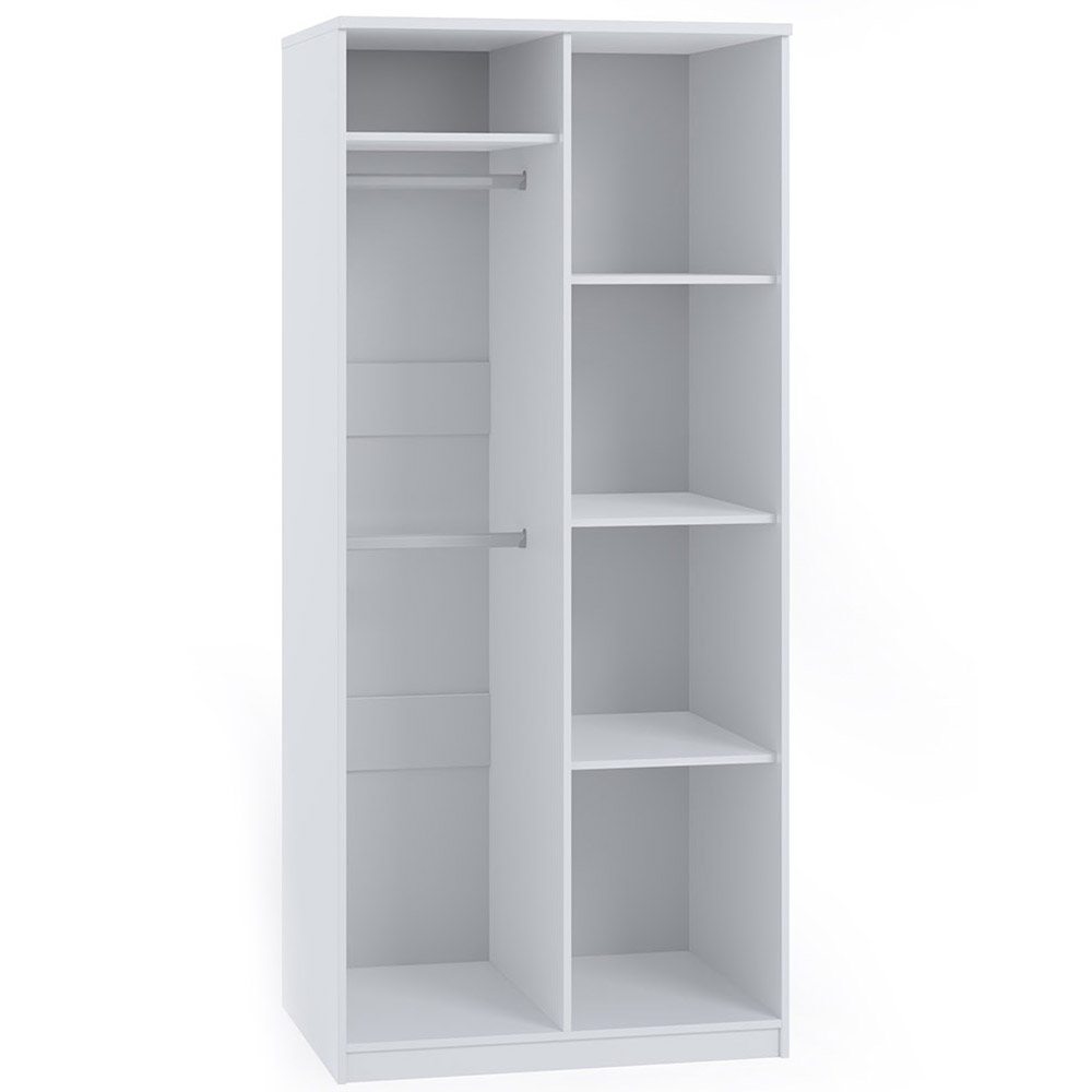 BONO b | šatní skříň SZ2D | 90 cm | bílá