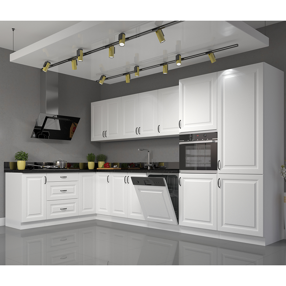 STILO bb | dolní skříňka 40D 1F s policí | 40 cm | bílá/bílá mat | UNI dvířka