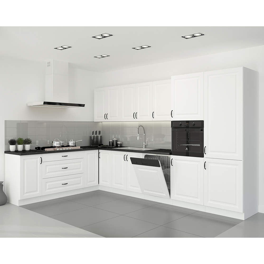 STILO bb | dolní skříňka 40D 1F s policí | 40 cm | bílá/bílá mat | UNI dvířka