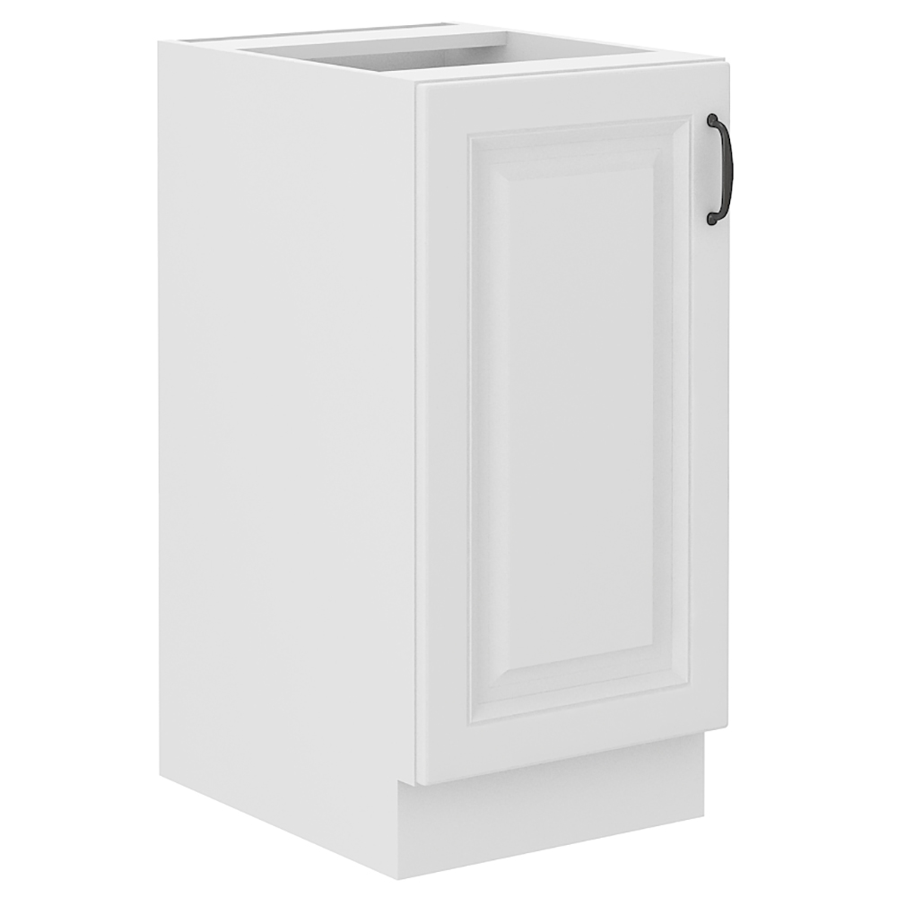 STILO bb | dolní skříňka 40D 1F s policí | 40 cm | bílá/bílá mat | UNI dvířka