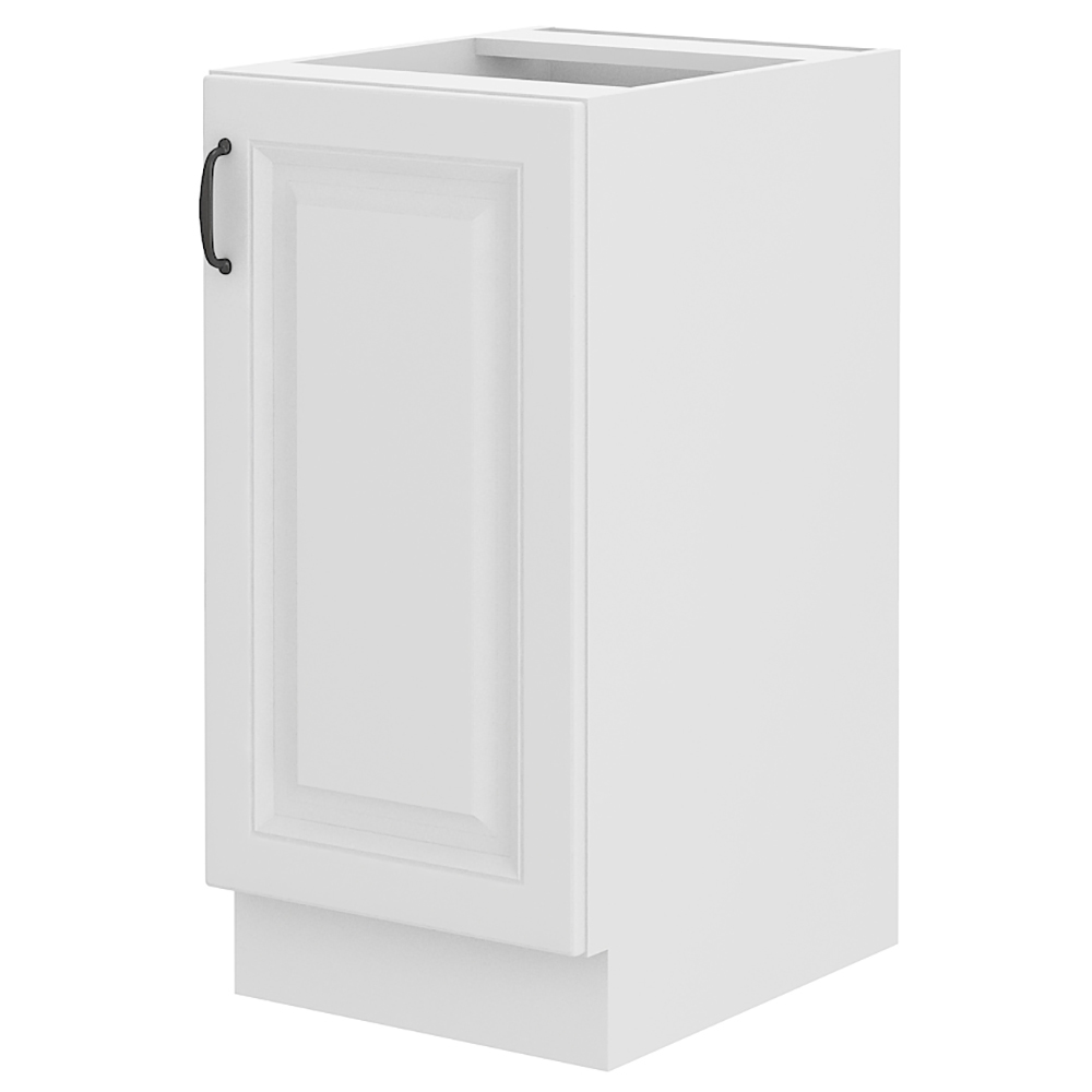 STILO bb | dolní skříňka 40D 1F s policí | 40 cm | bílá/bílá mat | UNI dvířka