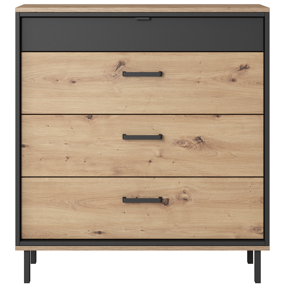 NEST | komoda 4S | 90 cm | artisan/antracit | POSLEDNÍ KUS