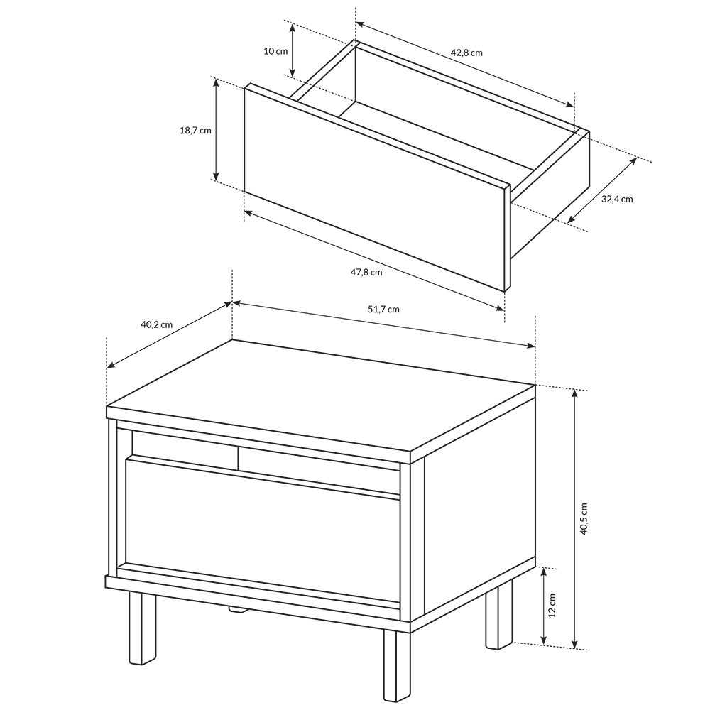 Ložnice NEST | 4 díly | artisan/antracit