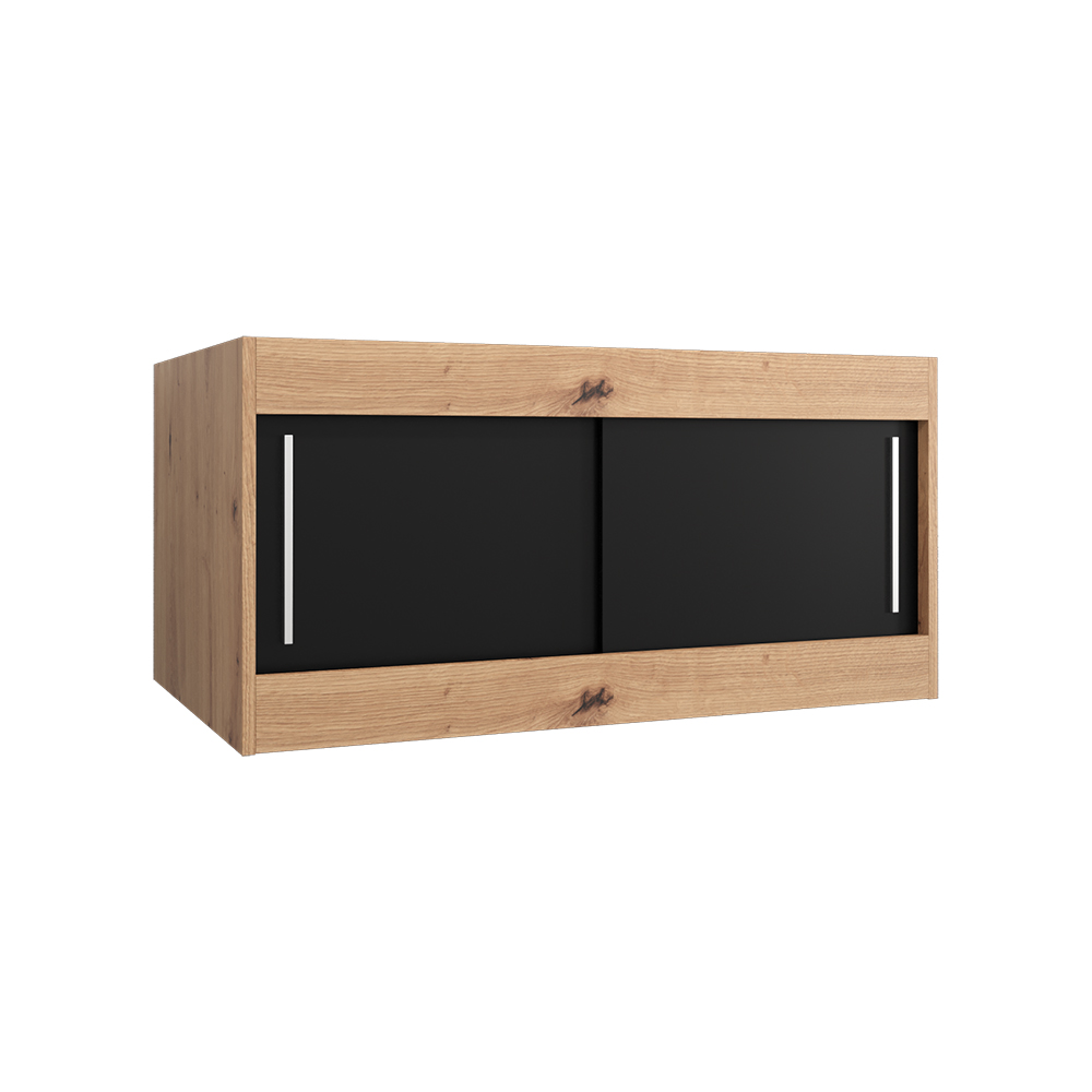 Nástavec | 100x40x62 cm | artisan/černá | pro vybrané posuvné skříně