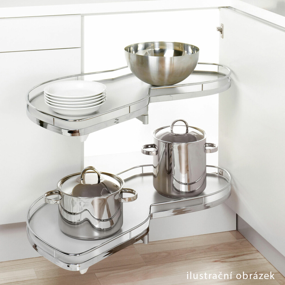 GLAMOUR z | dolní skříňka GLA-24D rohová + výsuvná police | 110x60 cm | zelená mat