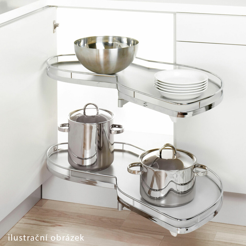 GLAMOUR z | dolní skříňka GLA-25D rohová + výsuvná police | 110x60 cm | zelená mat