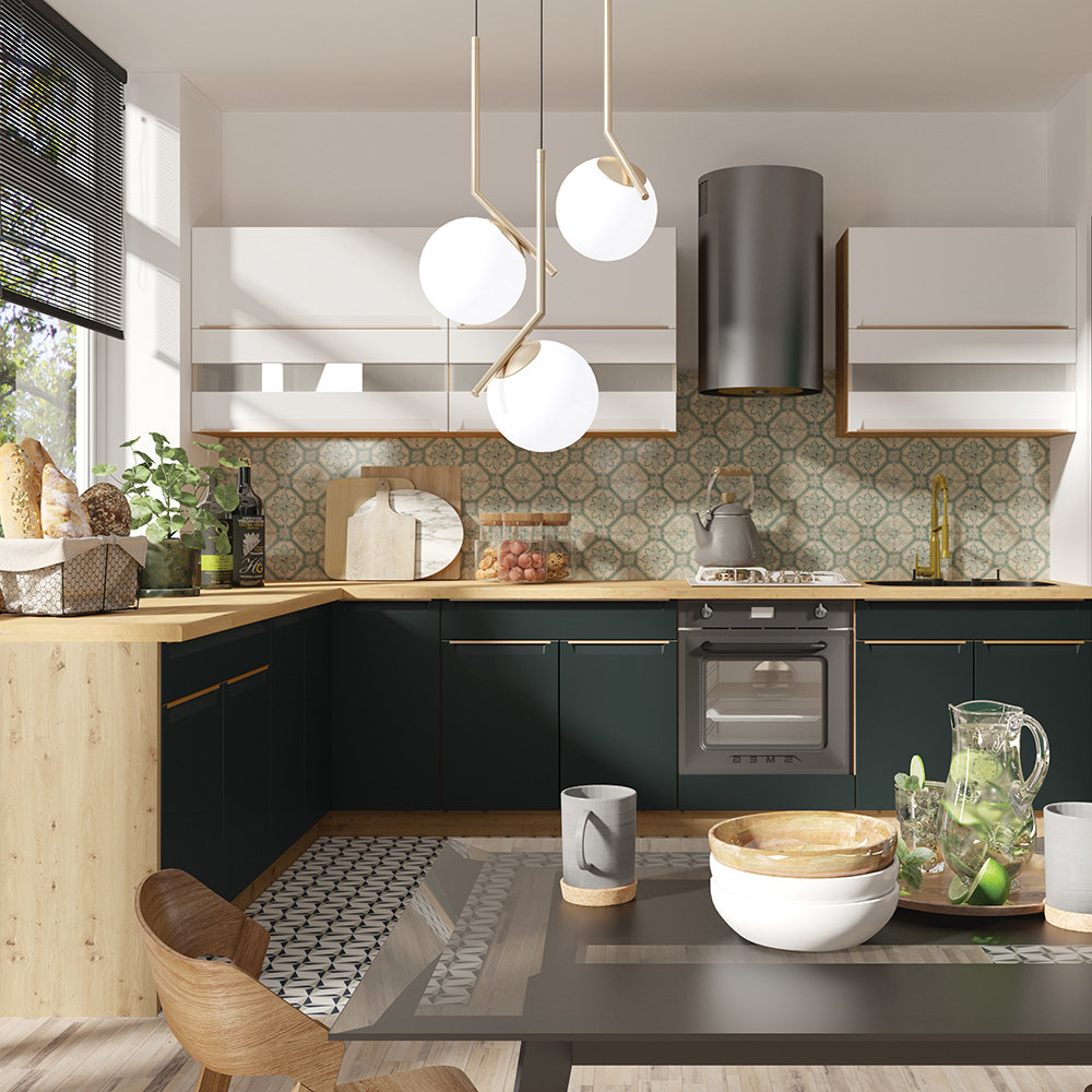 GLAMOUR z | horní skříňka výklopná GLA-47G | 60 cm | zelená mat