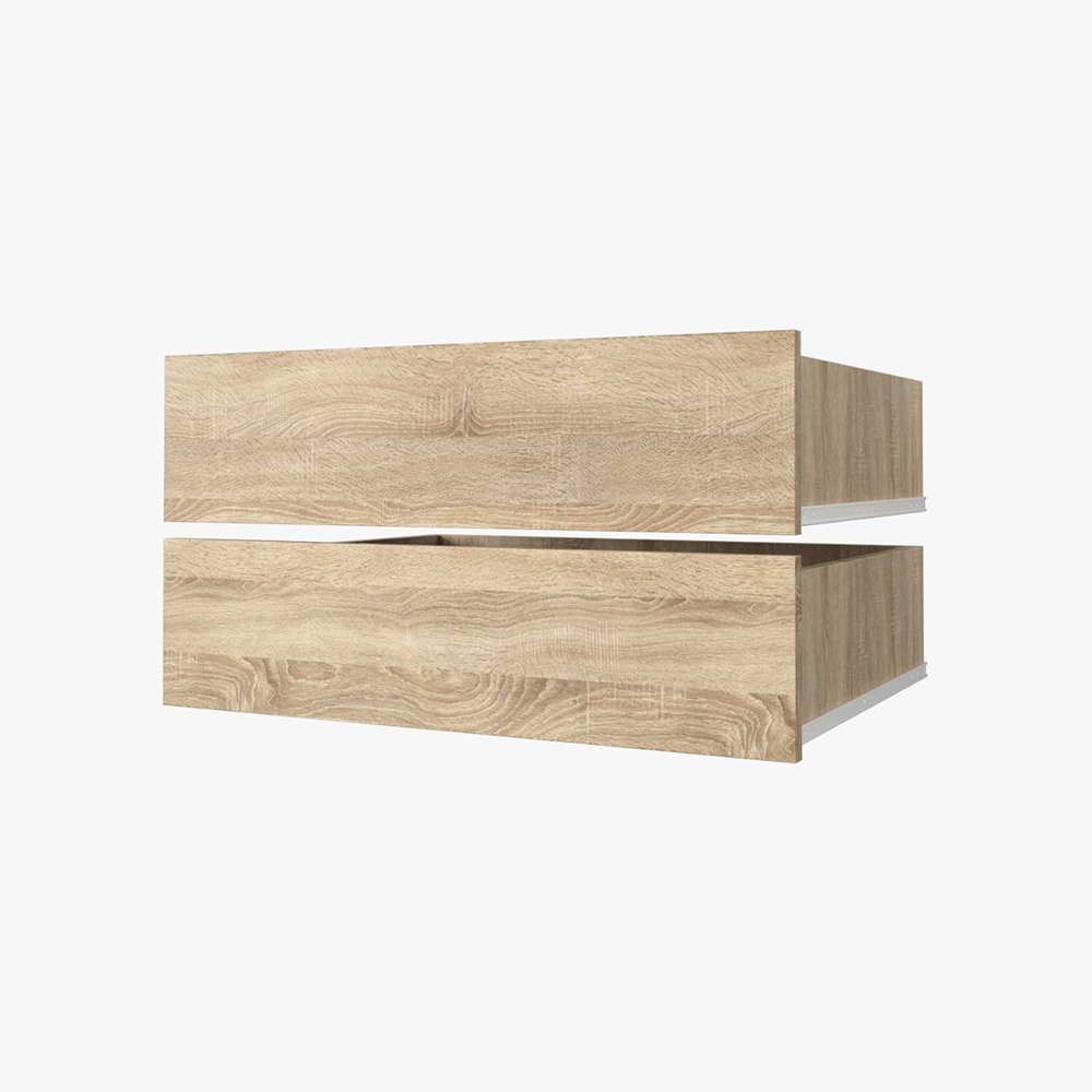 Zásuvky do skříní širokých 250 cm | sada 2 ks | sonoma | pro vybrané posuvné skříně