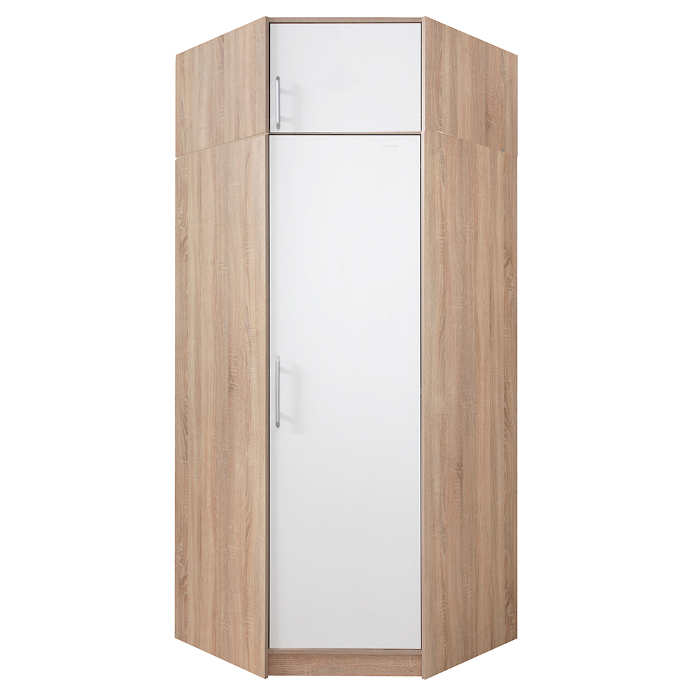 SMART sb | sestava šatních skříní | 200 cm + 195x245 cm | sonoma/bílá