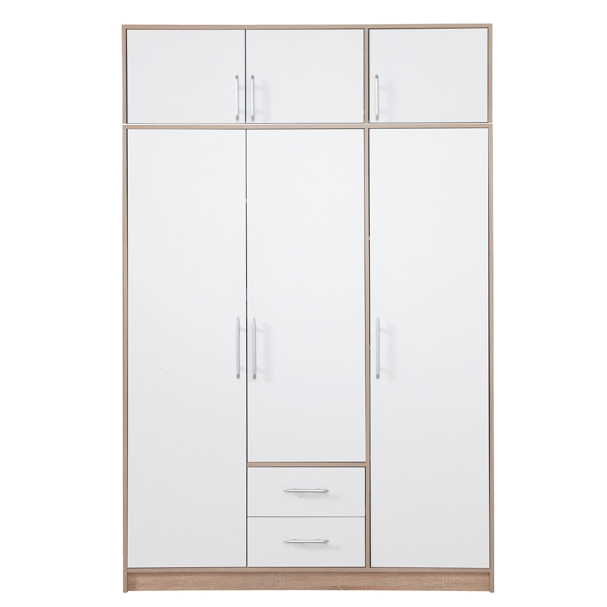 SMART sb | sestava šatních skříní | 200 cm + 195x245 cm | sonoma/bílá