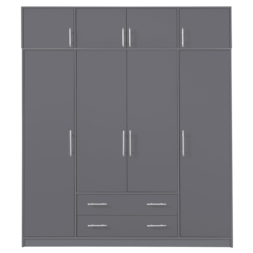 SMART a | šatní skříň SR1 + nástavec SRN1 | 200 cm | antracit