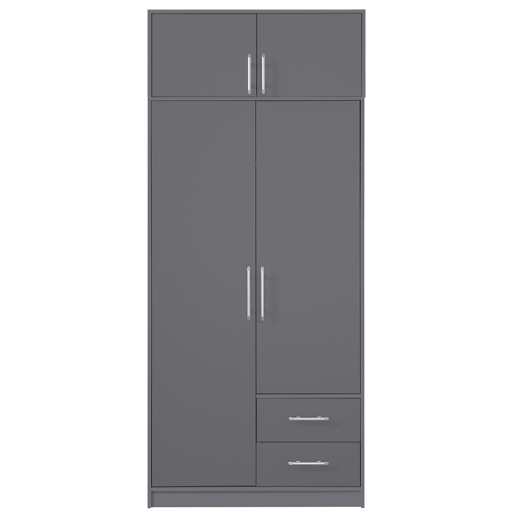 SMART a | šatní skříň SR3 + nástavec SRN3 | 100 cm | antracit