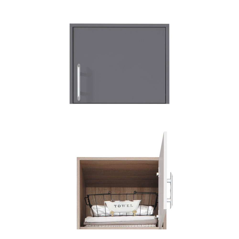 SMART a | šatní skříň SR5 + nástavec SRN5 | 50 cm | UNI dvířka | antracit