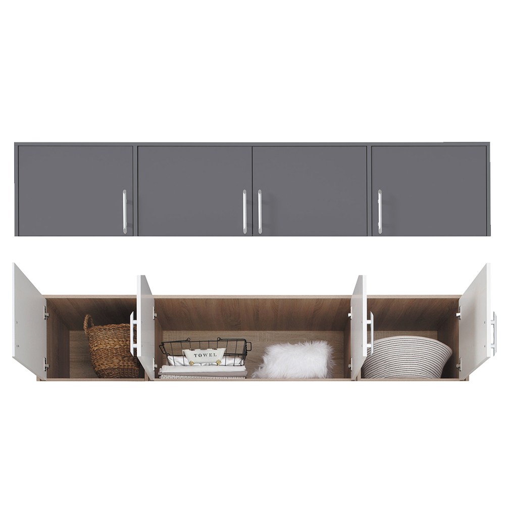 SMART a | šatní skříň SRL1 + nástavec SRN1 + zrcadlo | 200 cm | antracit