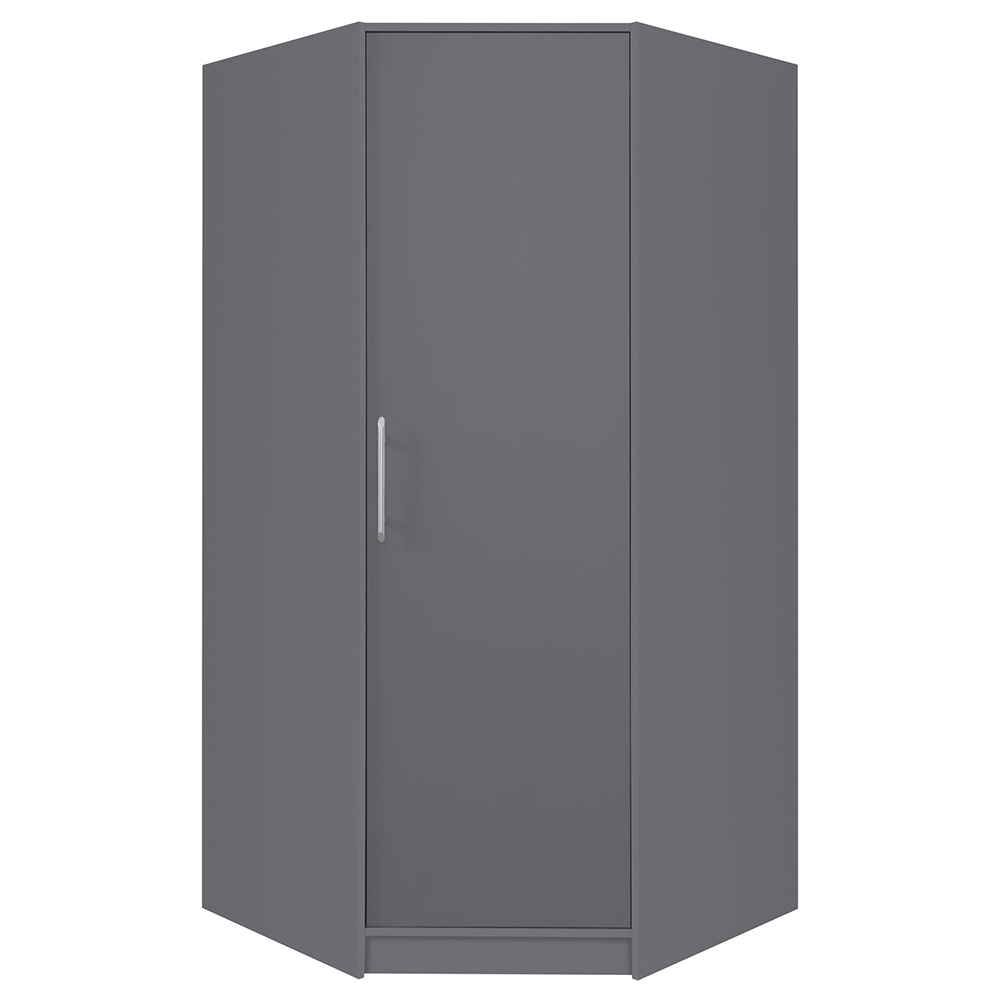 SMART a | rohová šatní skříň SR4 | 95x95 cm | UNI dvířka | antracit