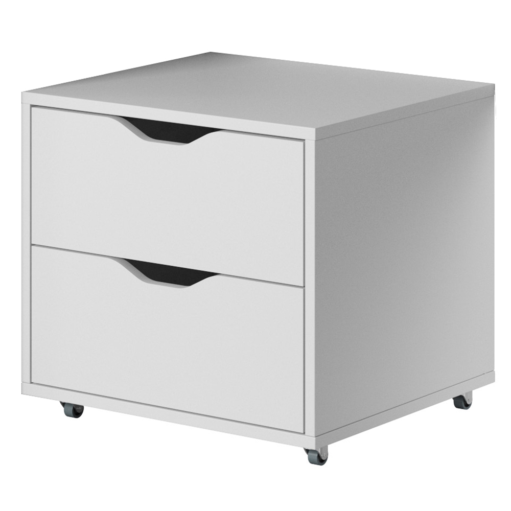 Psací stůl MATE + komoda | 138,2 cm  | UNI provedení | bílá mat