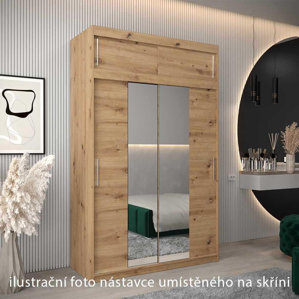 Nástavec ABIKS | 150x40x62 cm | artisan | pro posuvné skříně