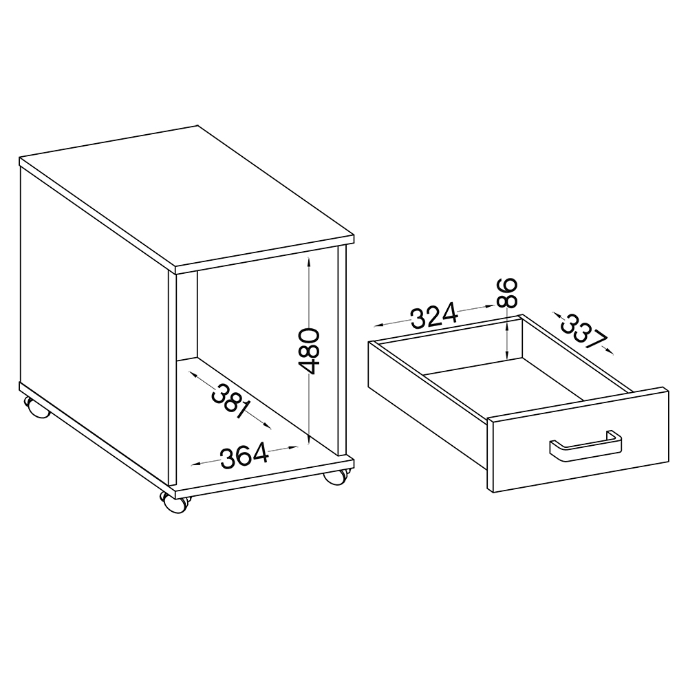 Pracovna MELTA | sestava B | 8 dílů | artisan