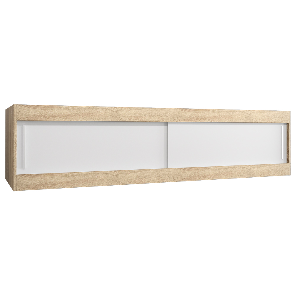 Nástavec ABIKS | 200x40x62 cm | sonoma/bílá | pro posuvné skříně