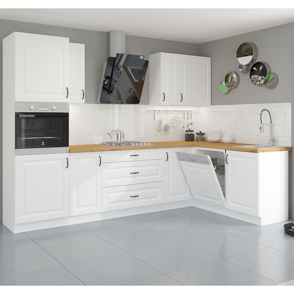 STILO bb | horní skříňka 40GS-90 1F se 2 policemi | 40 cm | bílá mat | UNI dvířka