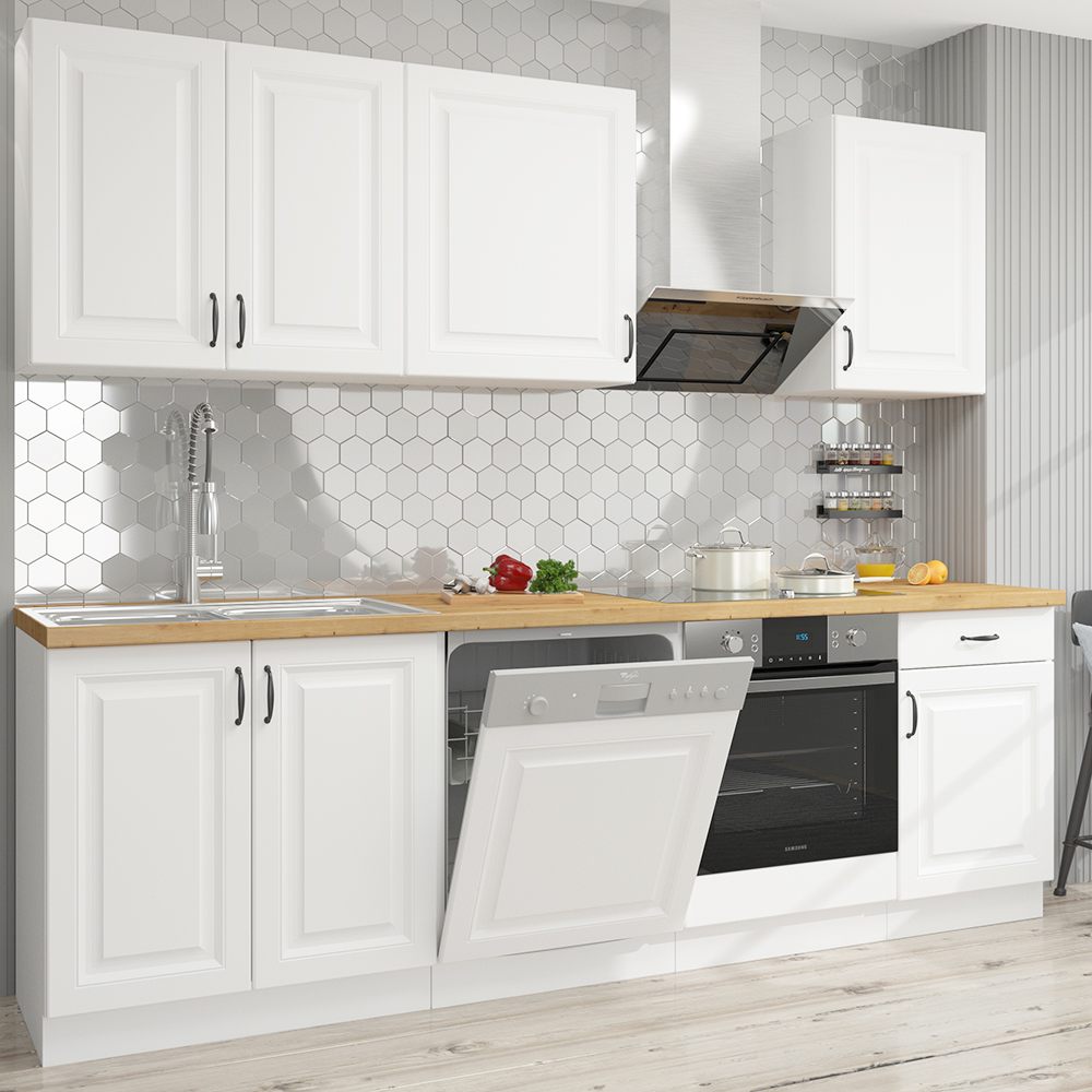 STILO bb | horní skříňka 40GS-90 1F se 2 policemi | 40 cm | bílá mat | UNI dvířka