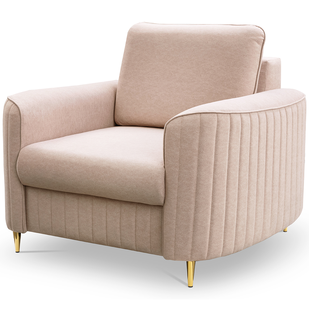 Křeslo LAREN | 100 cm | glamour styl | VÝBĚR LÁTEK