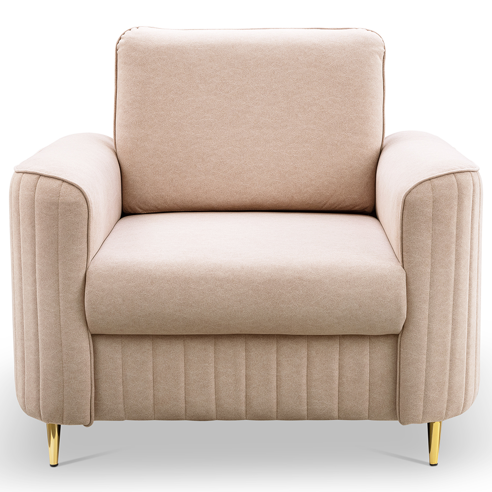 Křeslo LAREN | 100 cm | glamour styl | VÝBĚR LÁTEK