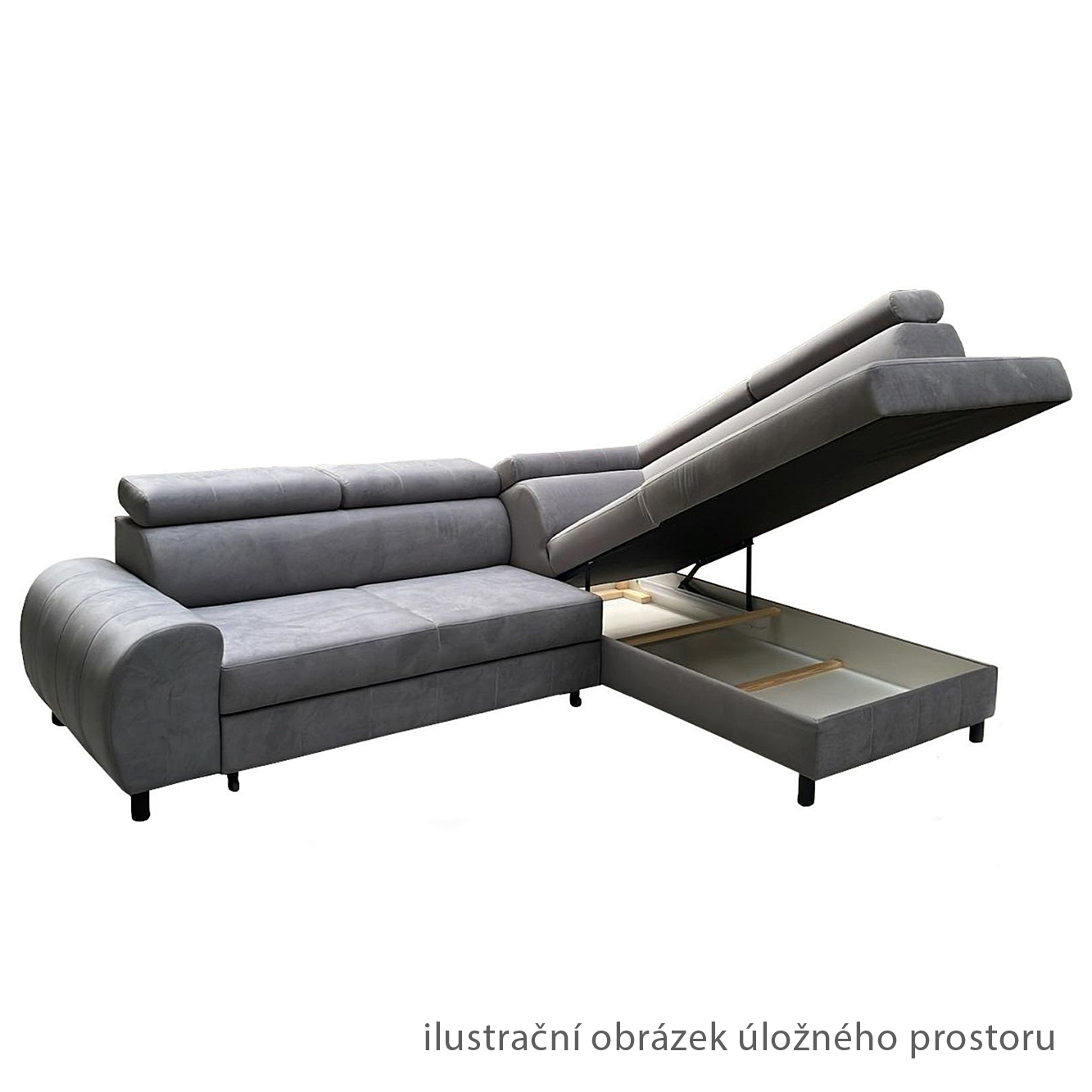 Sedací souprava MEDIOLA | 279x202 | rozkládací + úložný prostor | VÝBĚR LÁTEK