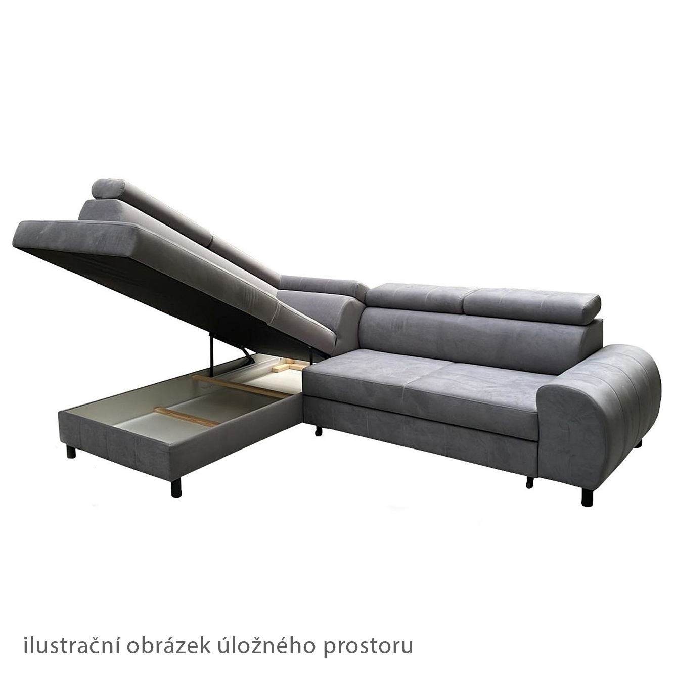 Sedací souprava MEDIOLA | 202x279 | rozkládací + úložný prostor | VÝBĚR LÁTEK