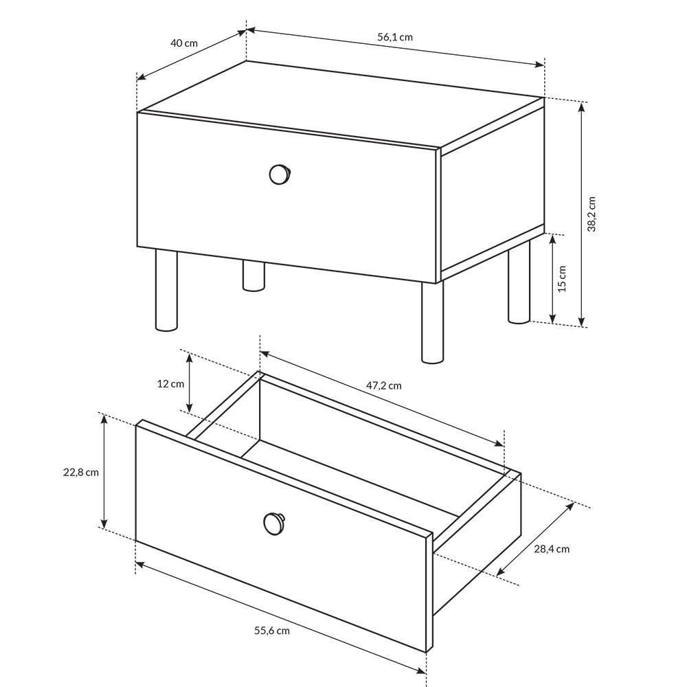 Ložnice DECO | 4 díly | kraft zlatý/antracit