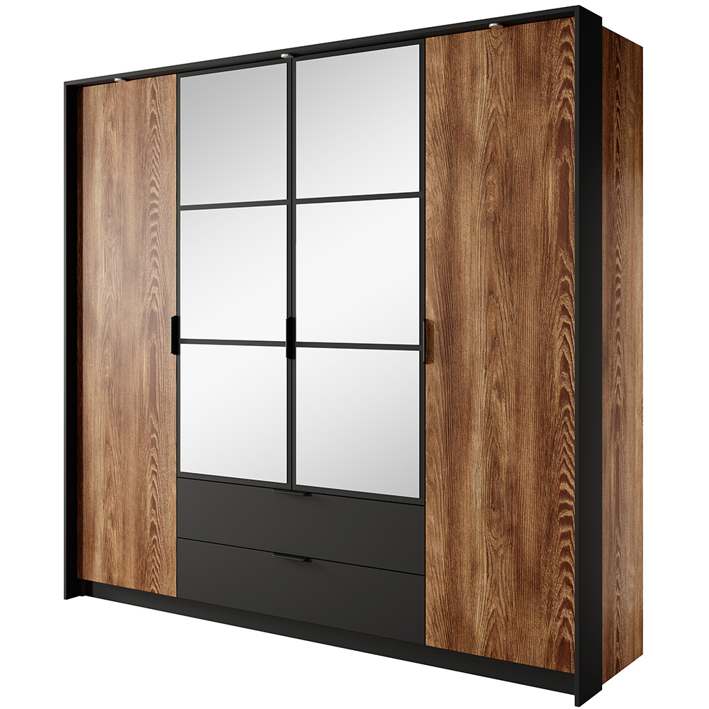 Ložnice MILTON l | 5 dílů | kaštan/antracit