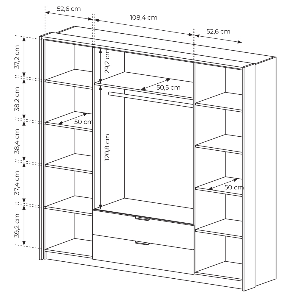 Ložnice MILTON l | 5 dílů + LED osvětlení + rošt + KVALITNÍ MATRACE | kaštan/antracit