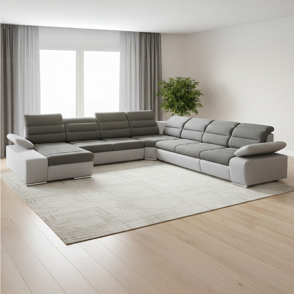 Sedací souprava KORFU IV | 194x365x365 | rozkládací + úložný prostor | VÝBĚR TKANIN