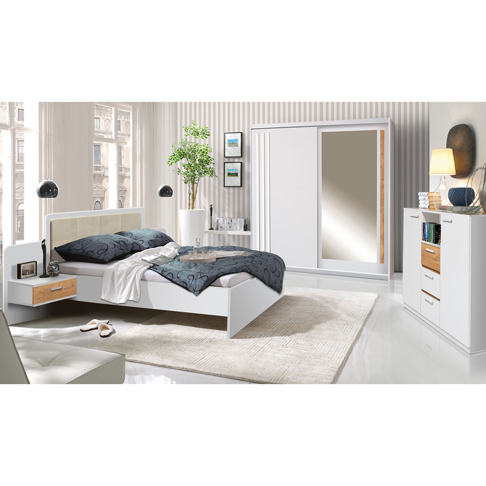 EFFECT a | šatní skříň EF1 se zrcadlem | 200 cm | andersen/lancelot