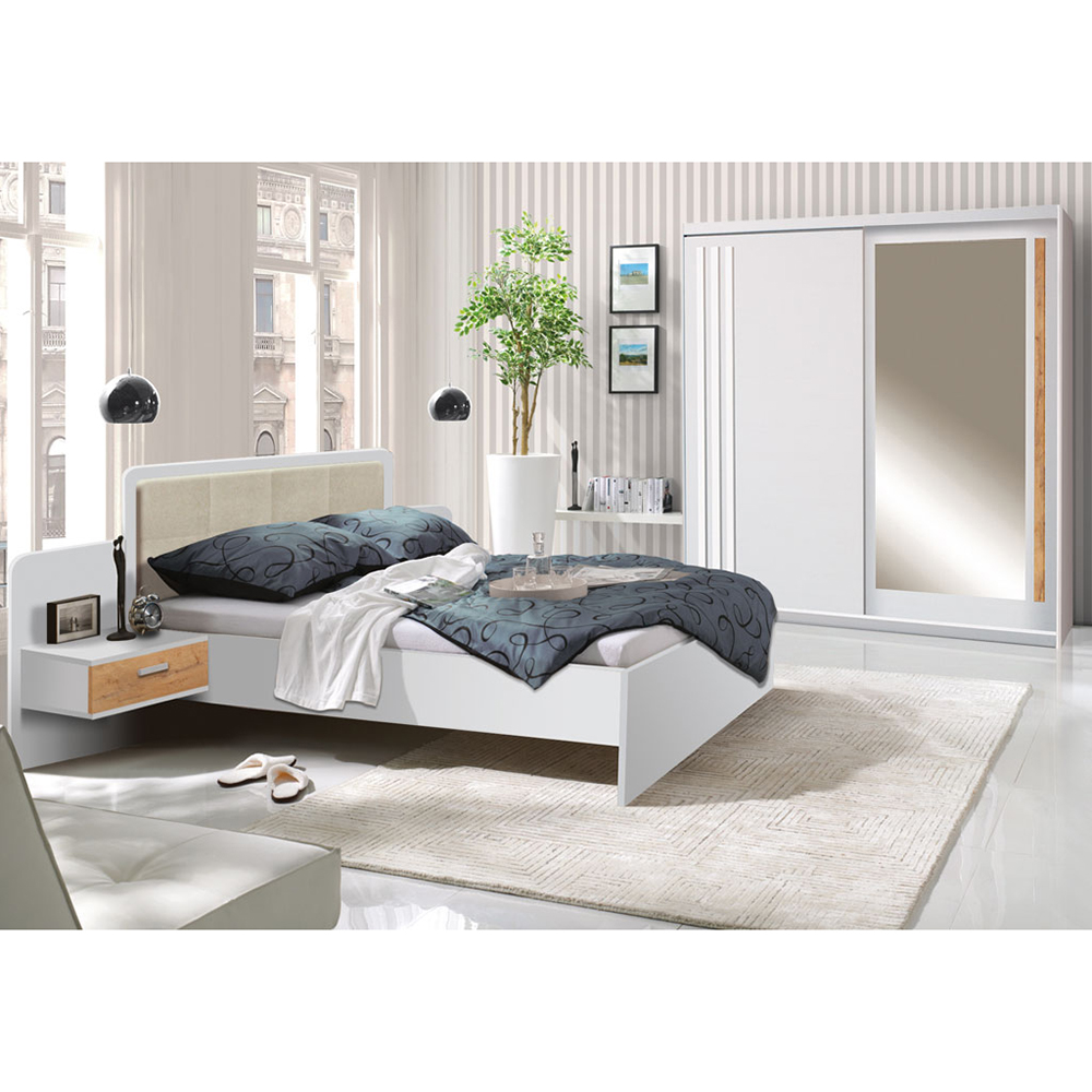 EFFECT a | šatní skříň EF1 se zrcadlem | 200 cm | andersen/lancelot