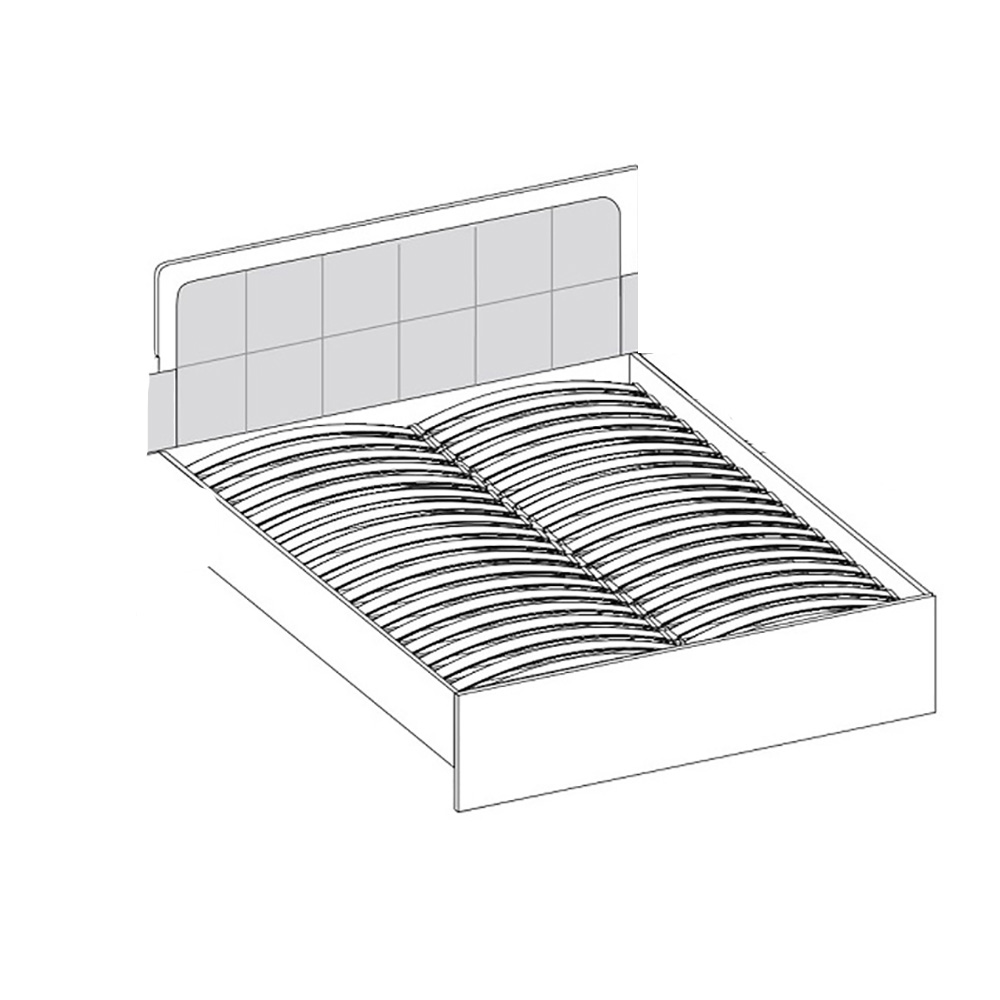 EFFECT s | dvoulůžko  EF2L + rošt | 160x200 cm | sonoma