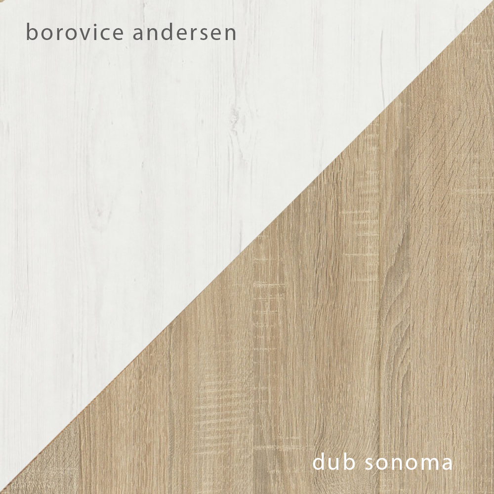 Ložnice EFFECT s | 5 dílů | sonoma/andersen