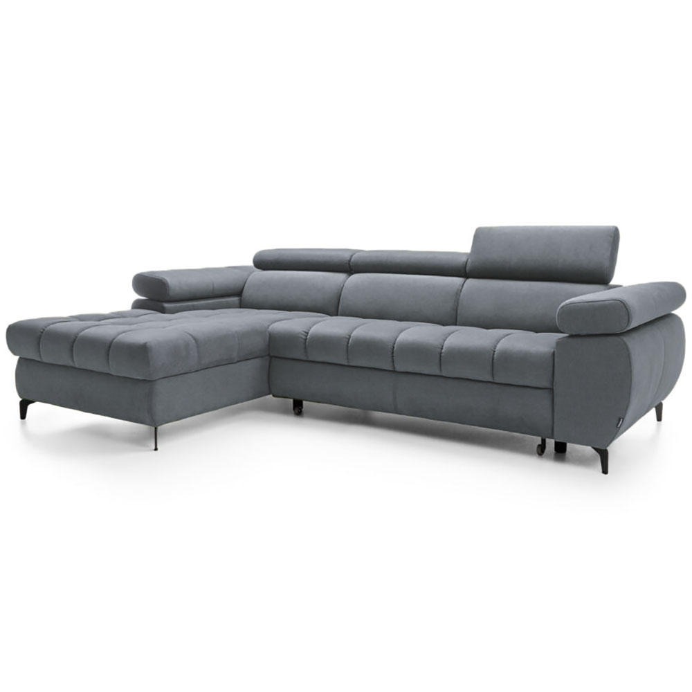 Sedací souprava LUGANO I | 174x276 | rozkládací + úložný prostor | šedá | POSLEDNÍ KUS