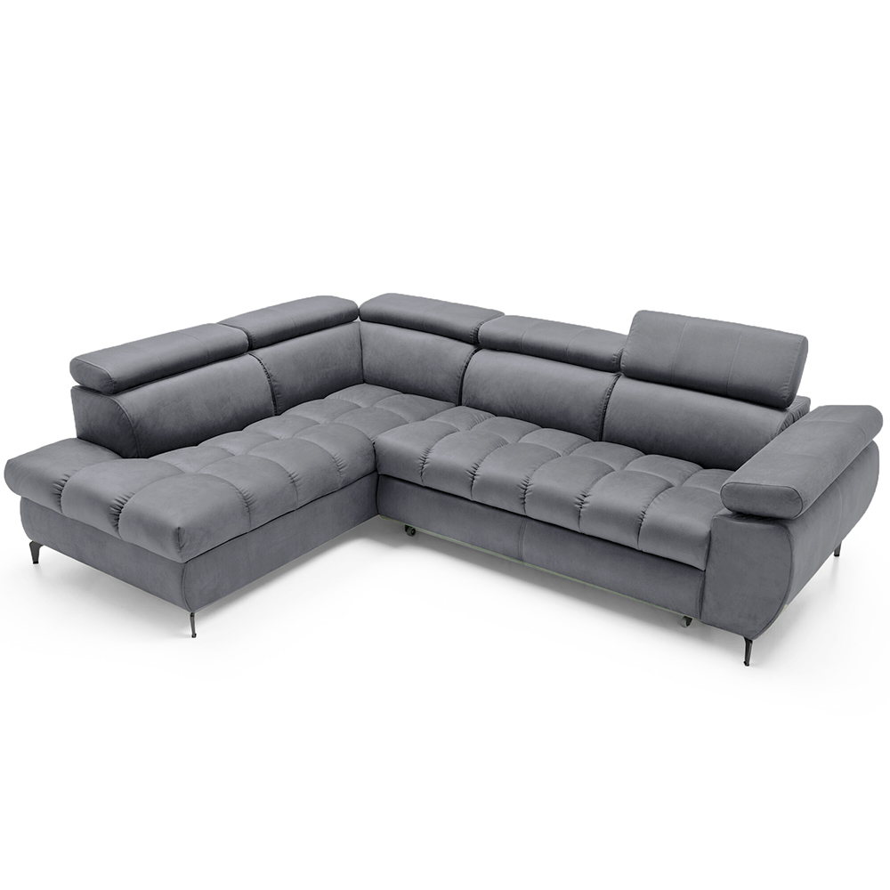 Sedací souprava LUGANO II | 202x272 | rozkládací + úložný prostor | šedá | POSLEDNÍ KUS