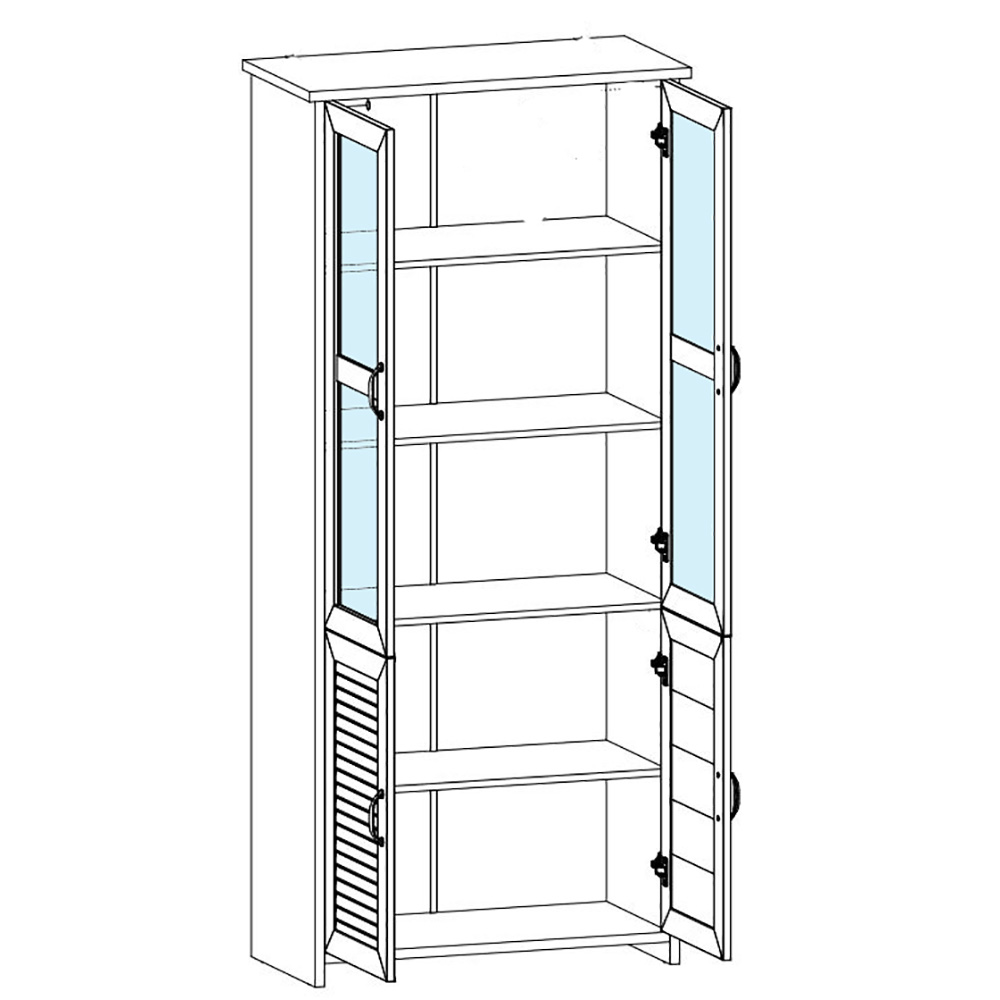 Obývací pokoj ORIENT D | 5 dílů | bílá