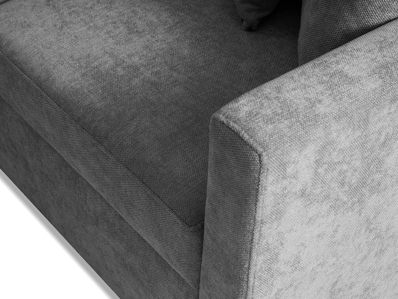 Sedací souprava SLIM Rosario MAX + křeslo | 180x238 | LEVÁ | 466/456 azurová/šedá | POSLEDNÍ KUS