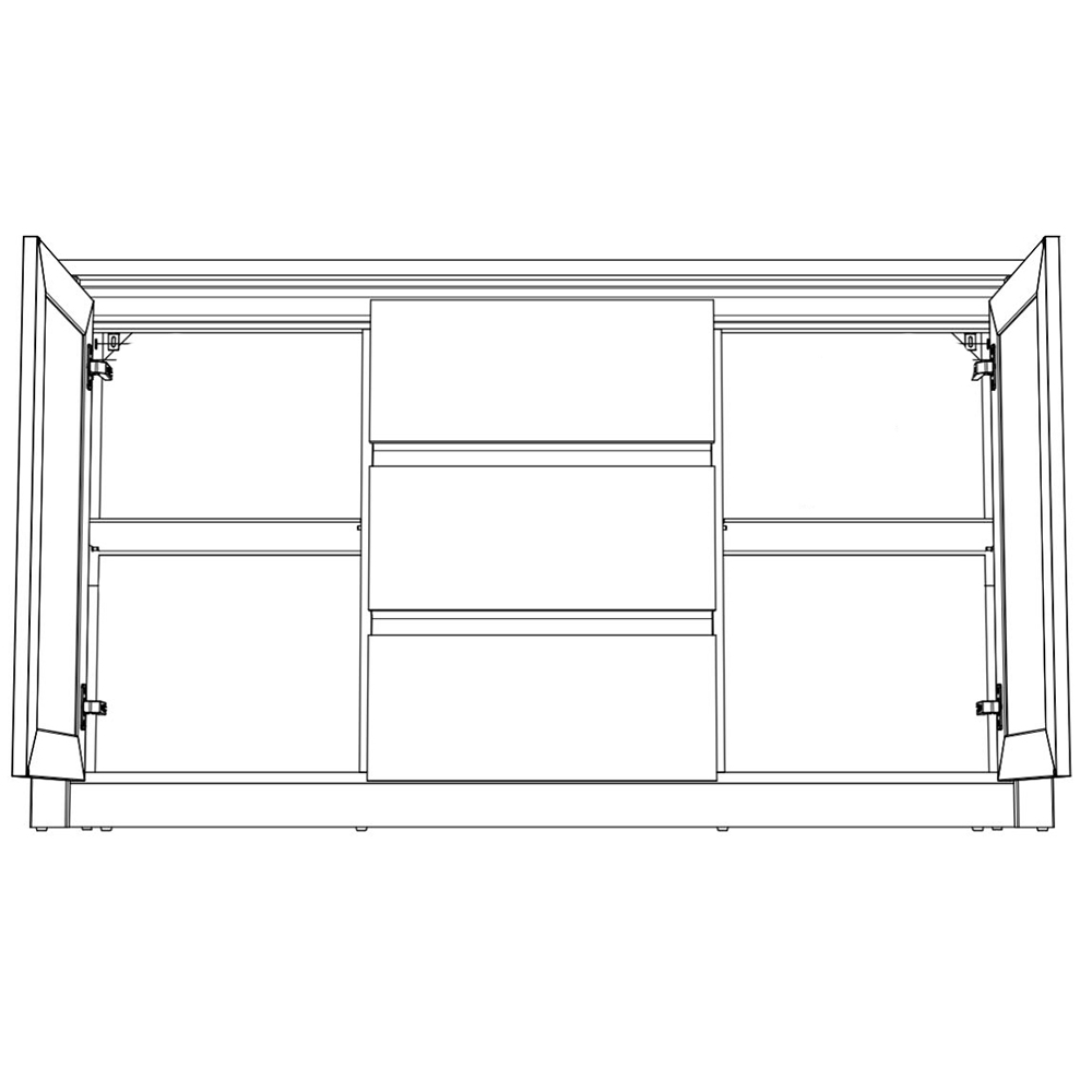 Obývací stěna se skříní MONTANA d | 6 dílů | 270 cm + 140 cm + 120x60 cm | lefkas