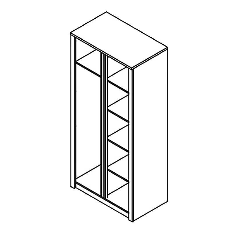 Obývací stěna se skříní MONTANA d | 4 díly | 270 cm | lefkas
