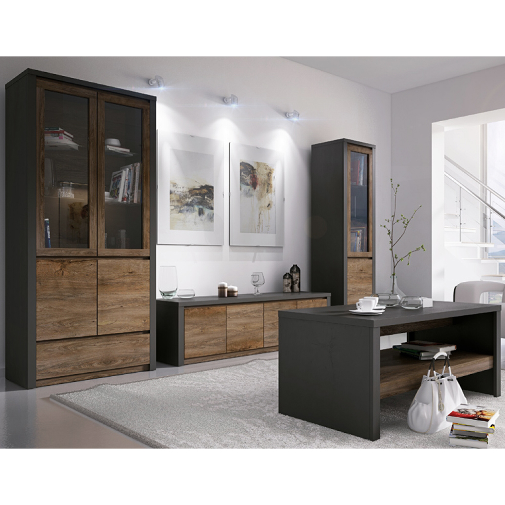 MONTANA s | zrcadlo LS | 123x84,5 cm | lefkas/smooth grey