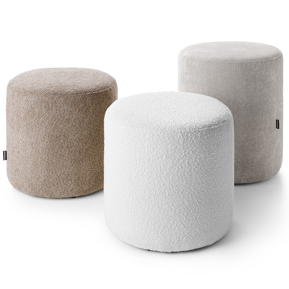 Taburet ROLL 55 | ⌀ 46 cm | kulatý | VÝBĚR TKANIN